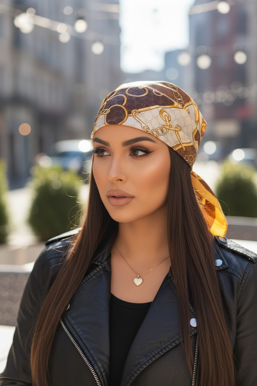 Foulard Cavalière Dorée