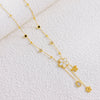 Collier fleur nacré