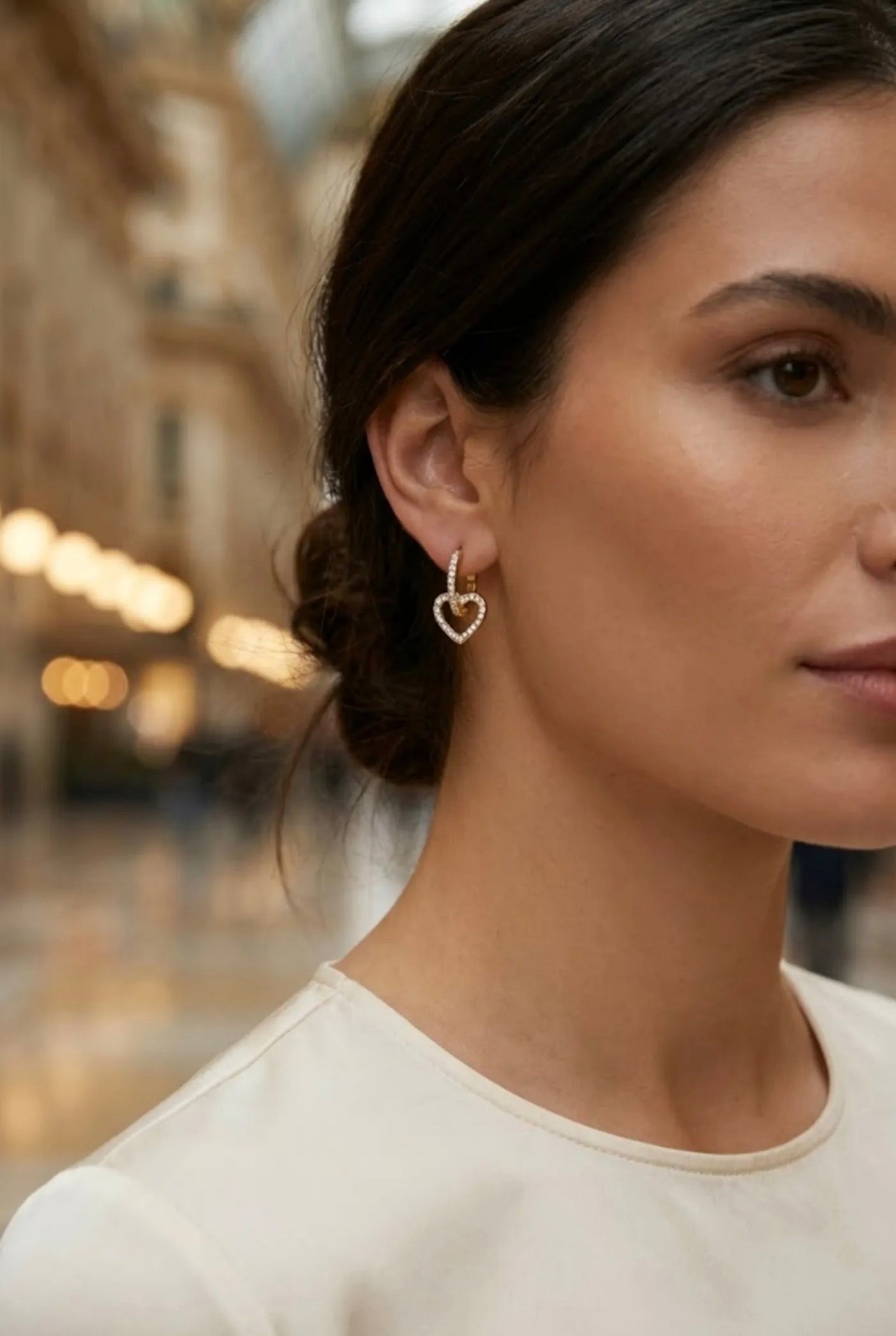 Boucles d’oreilles Cœur Lumière