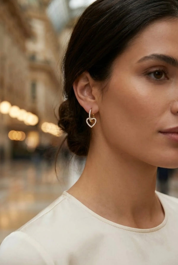Boucles d’oreilles Cœur Lumière