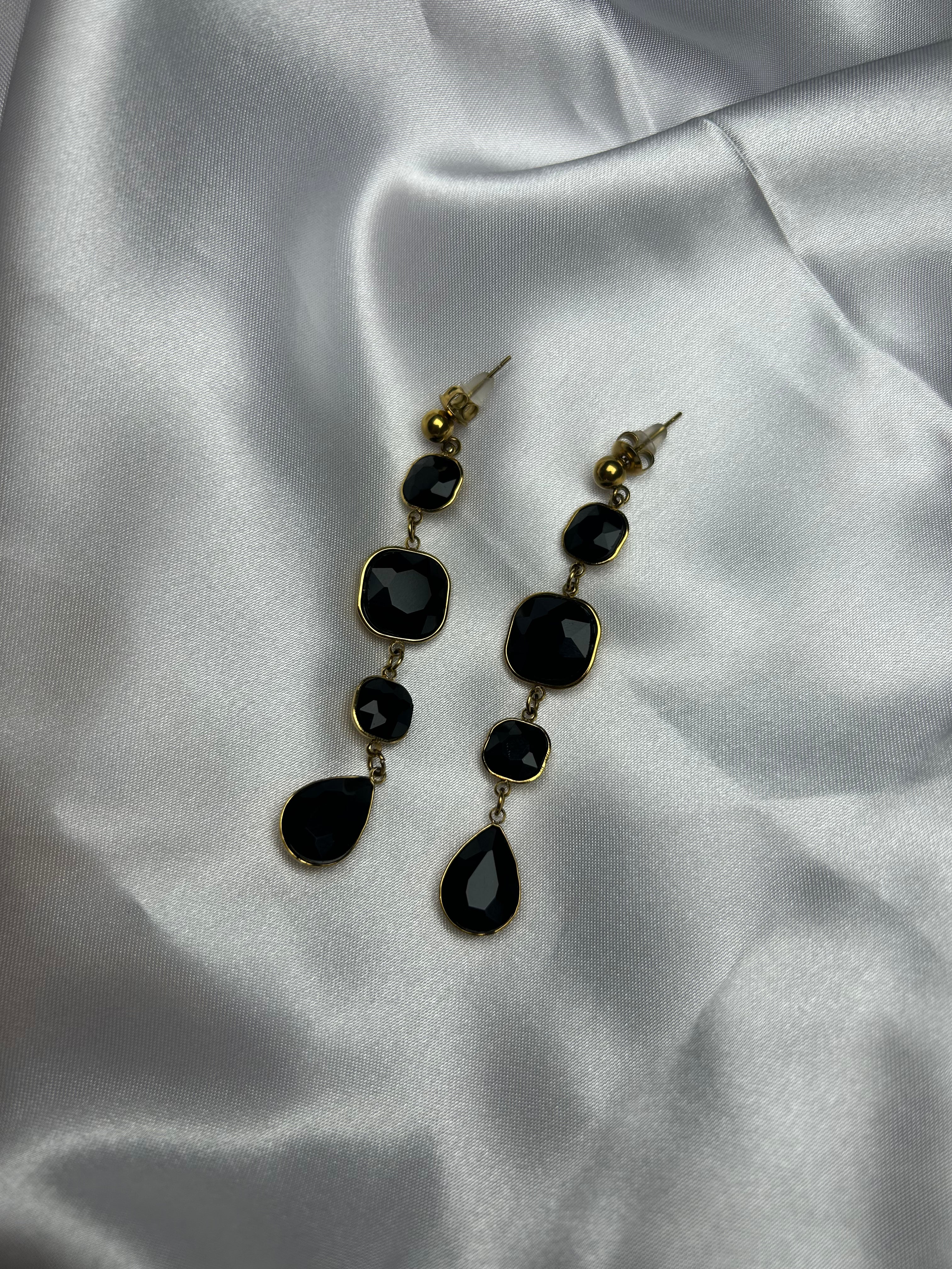 Boucles d’oreilles Éclat mystique noir