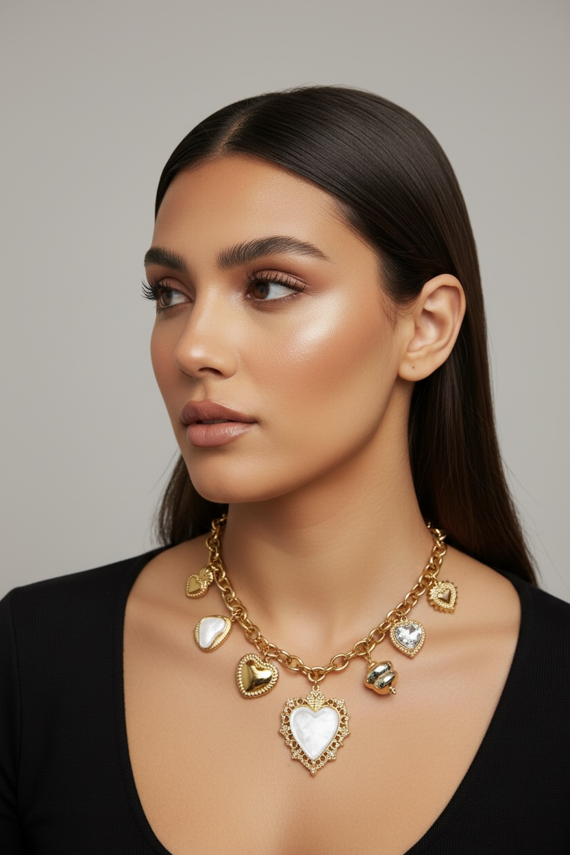 Collier Reine de coeur