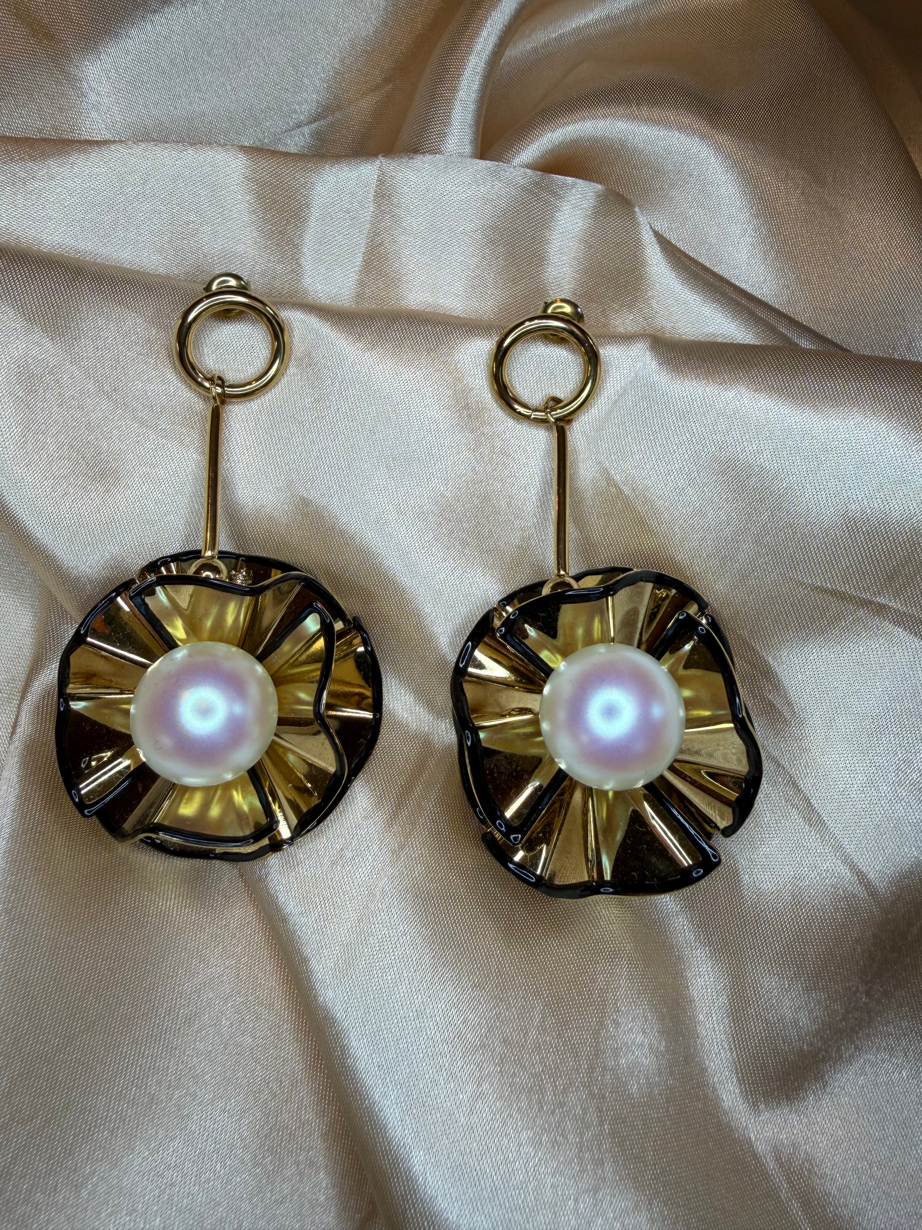 Boucles d’oreilles Perle d’ambre