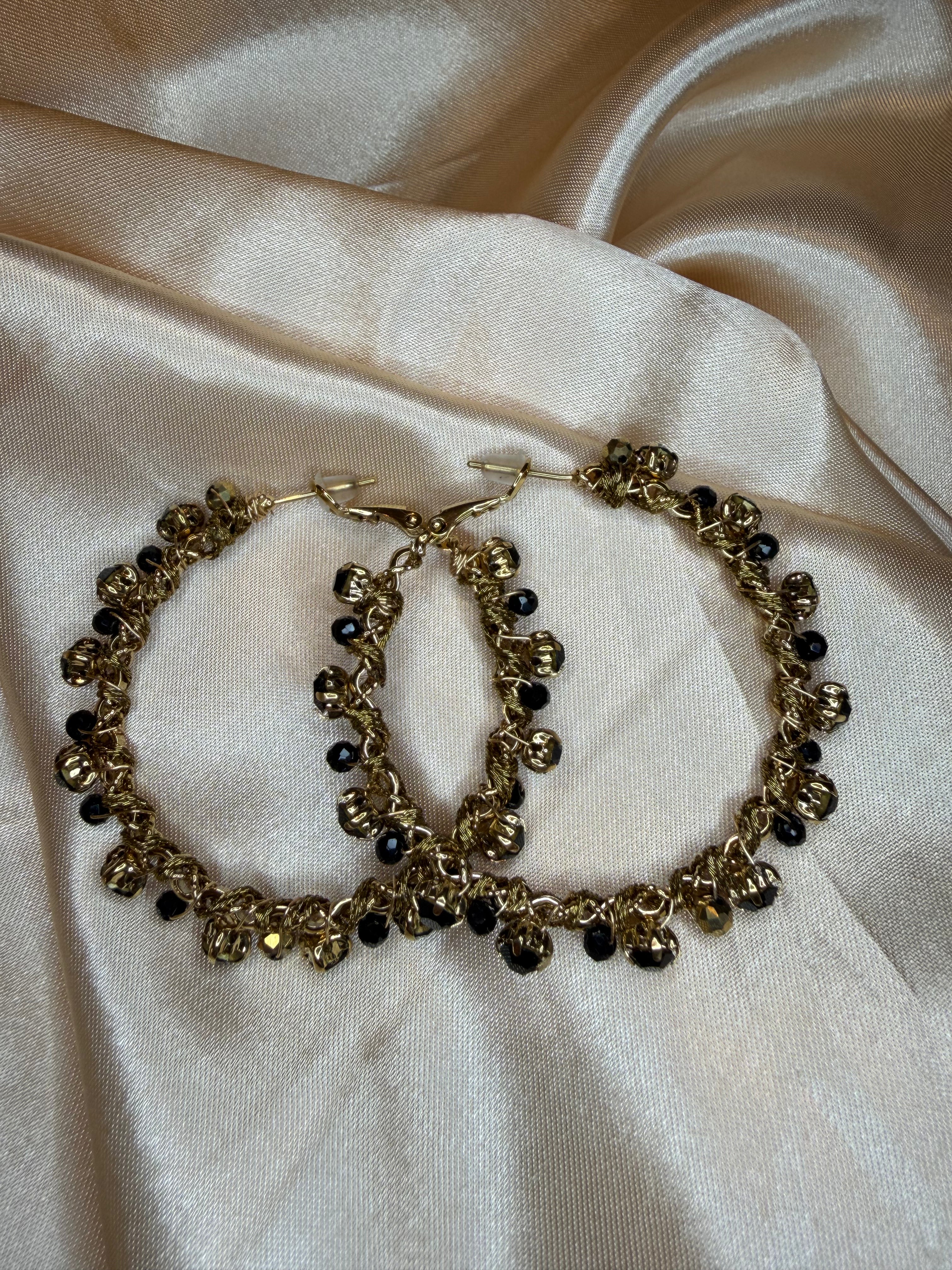 Boucles d’oreilles Noctis doré